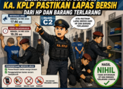 Sidak Mendadak di Blok C2, Ka. KPLP Pastikan Lapas Bersih dari HP dan Barang Terlarang