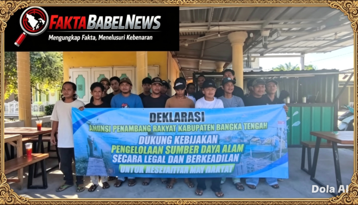 Aliansi Penambang Rakyat Bateng Deklarasi Komitmen Jaga Kondusivitas Wilayah