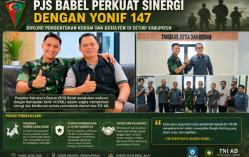 PJS Babel Perkuat Sinergi dengan Yonif 147, Dukung Pembentukan Kodam dan Batalyon di Setiap Kabupaten