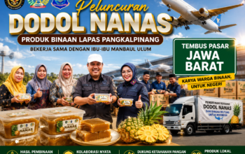 Dodol Nanas Hasil Pembinaan Warga Binaan Tembus Pasar Jawa Barat, Kakanwil Ditjenpas Babel: Bukti Nyata Pembinaan Produktif