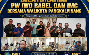 Sambut Positif Kehadiran PW IWO Babel & IMC, Walikota Pangkalpinang Apresiasi Peran Media Online