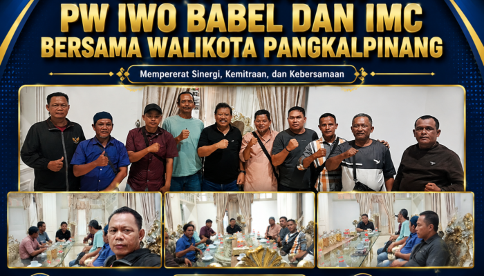 Sambut Positif Kehadiran PW IWO Babel & IMC, Walikota Pangkalpinang Apresiasi Peran Media Online