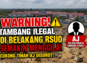 *Tambang Diduga Ilegal Makin Menggila di Belakang RSUD, Cukong Timah “AJ” Disebut-sebut di Balik Operasi*