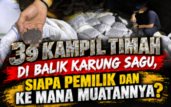 1,56 Ton Pasir Timah Disembunyikan di Balik Sagu, Tri Cakti Bongkar Jalur Pengiriman Misterius*