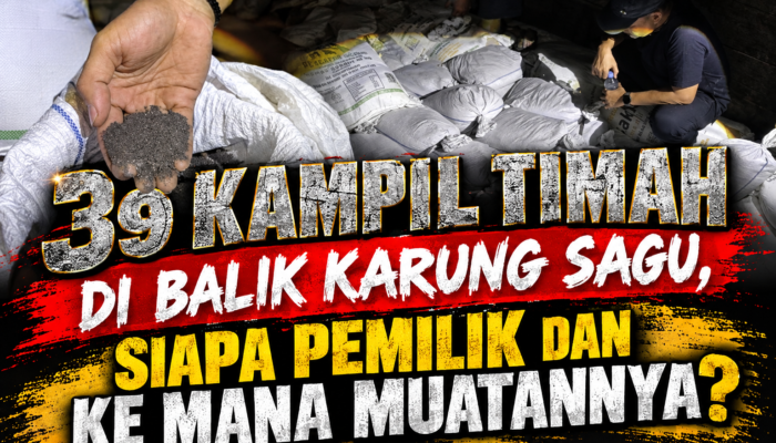 1,56 Ton Pasir Timah Disembunyikan di Balik Sagu, Tri Cakti Bongkar Jalur Pengiriman Misterius*